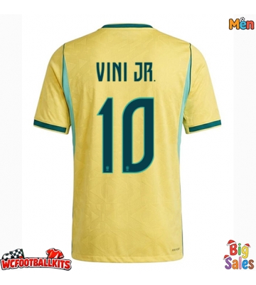 Brazil Vinicius Junior #10 Replica Home Stadium Shirt World Cup 2026 Short Sleeve